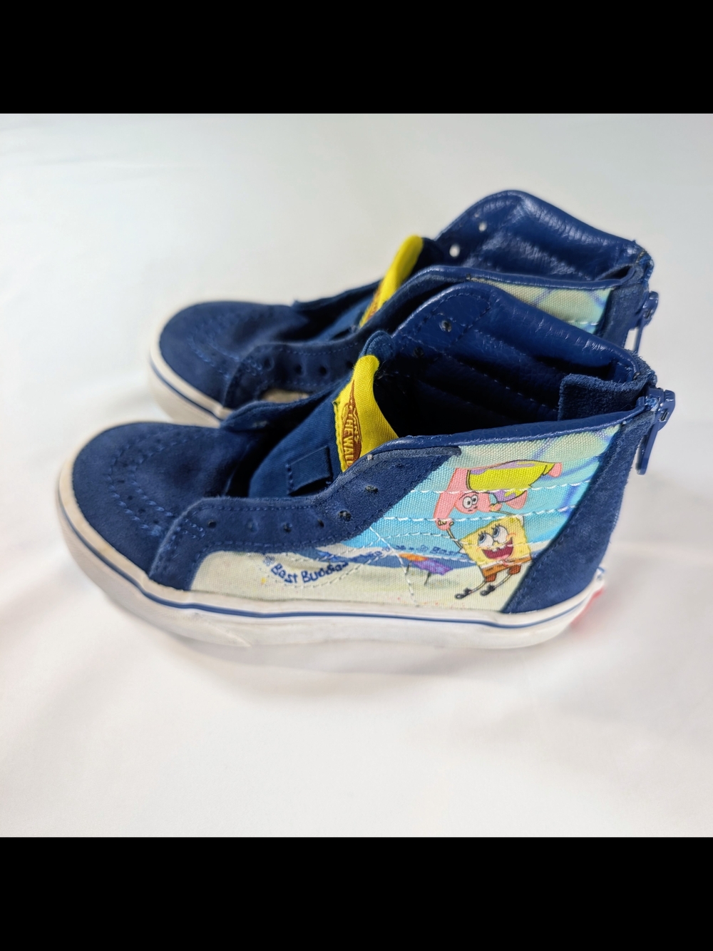Vans Kids' Navy SpongeBob High-Top Sneakers